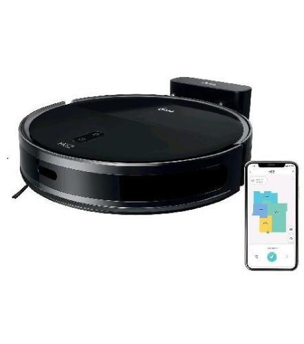 HOOVER HG2 ROBOT ASPIRAPOLVERE LAVAPAVIMENTI ULTRA SOTTILE NAVIGAZIONE LASER FINO A 160 MINUTI DI AUTONOMIA NERO